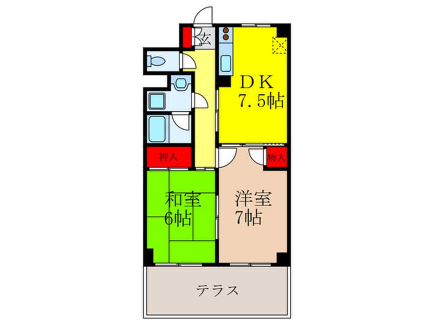間取図 ＮＬバルビゾンスカイ