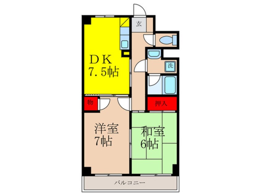 間取図 ＮＬバルビゾンスカイ
