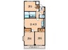 ライツェント浜芦屋 3DKの間取り