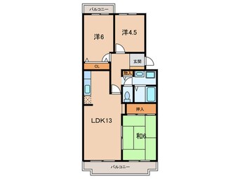 間取図 マッティーナ神戸弐番館