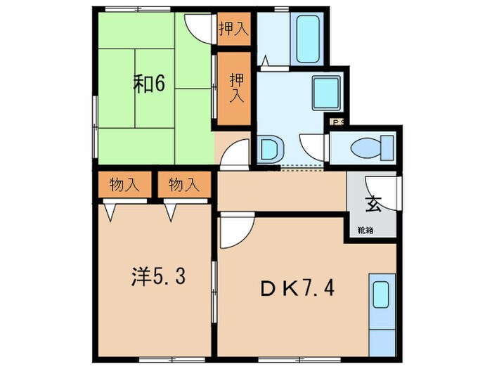 間取り図 越水ﾌﾟﾗｳ