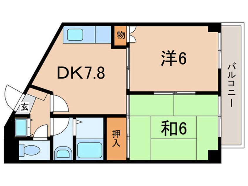 間取図 武庫之荘北アイビ－コ－ト