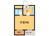 樋上マンション 1Kの間取り