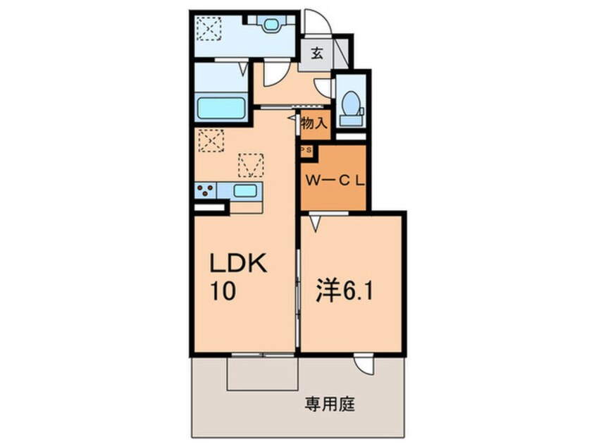 間取図 エクレール福井