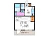 グリ－ンヒル冷泉通 1Kの間取り