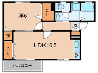 間取図 ハイツ・ツゥ・サティ