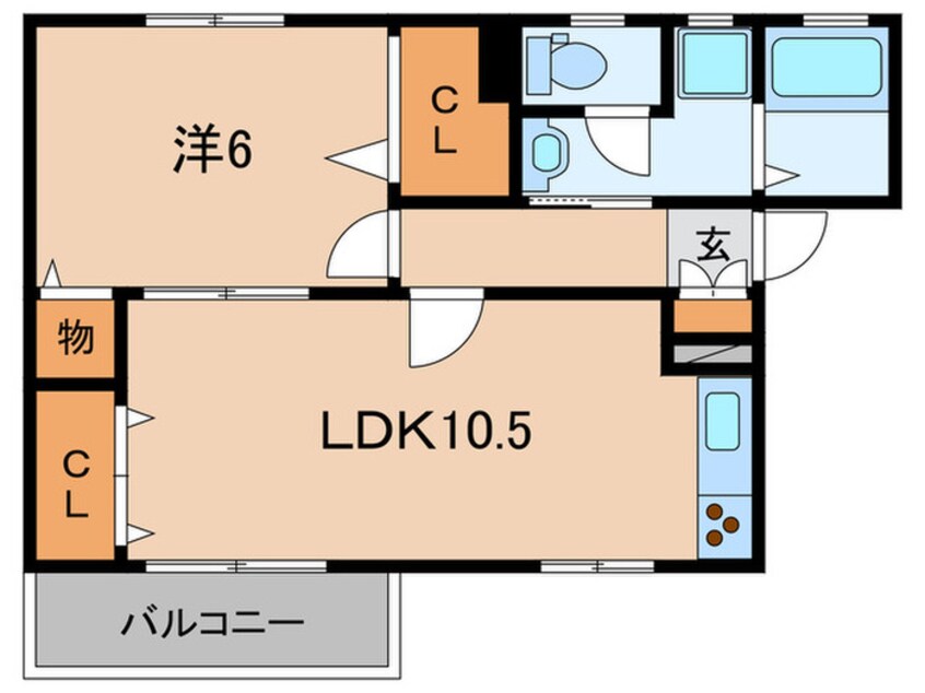間取図 ハイツ・ツゥ・サティ