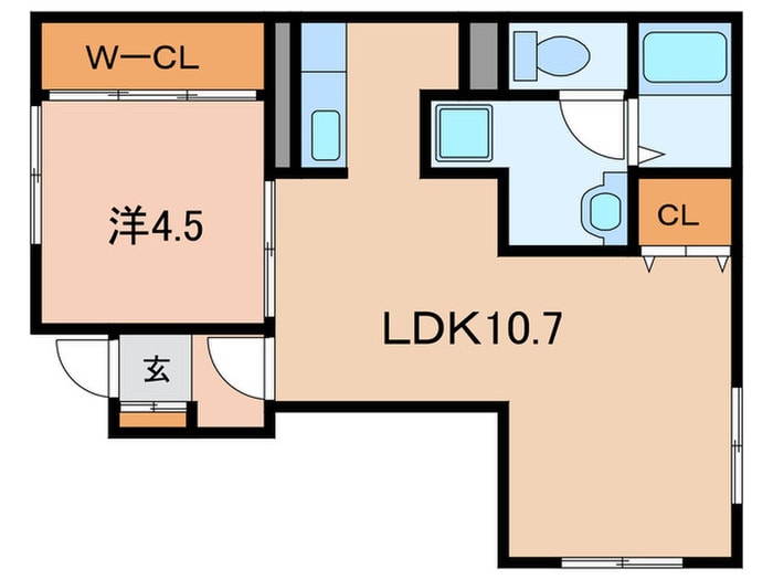 間取り図 ハイツ カワイ