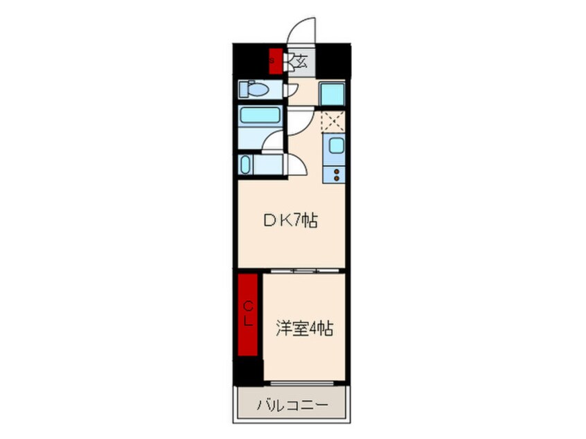 間取図 プレジオ神戸ＷＥＳＴ