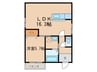 山一ビル 1LDKの間取り