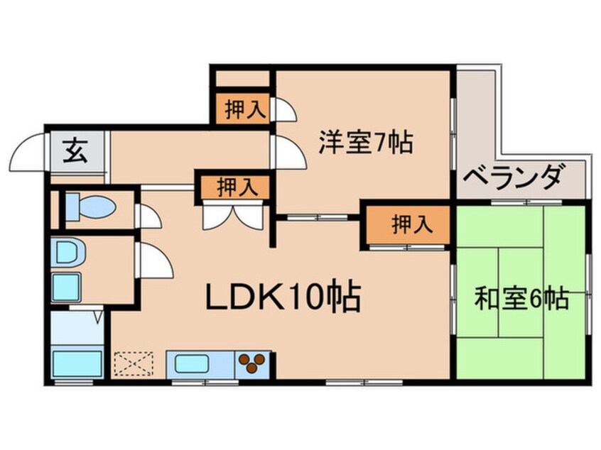 間取図 宇治アロームⅠ