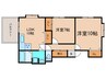 宇治アロームⅠ 2LDKの間取り