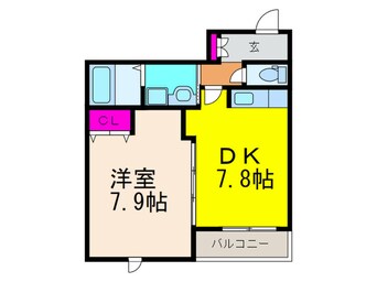 間取図 ヘ－ベル高槻