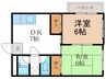 ア－バンライフ大塚 2DKの間取り