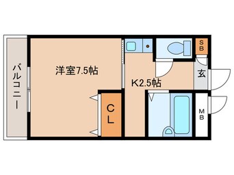 間取図 ﾐﾗﾍﾞﾙ竹鼻