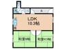 京都市東山区福稲上高松町一戸建 2LDKの間取り
