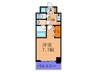 S-RESIDENCE福島Luxe 1Kの間取り