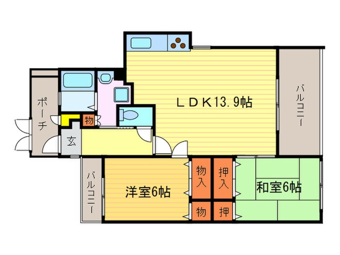 間取り図 コンフィアンサ桂