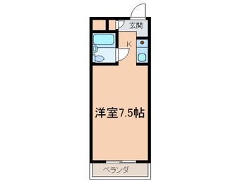 間取図 プレアール星田　西側