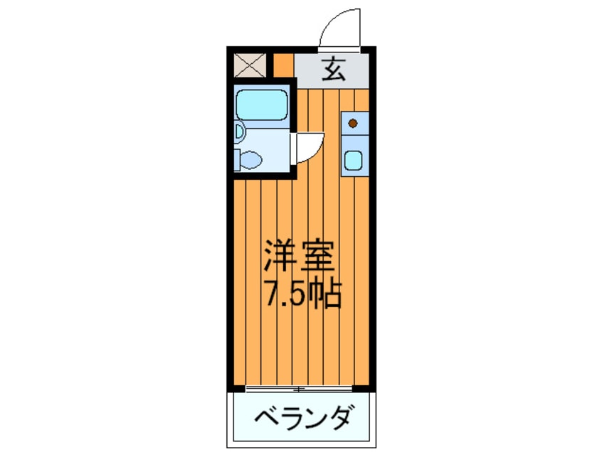間取図 プレアール星田　西側