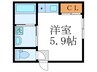 Ｋレジデンス神宮丸太町 1Rの間取り