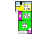丸栄マンション 2DKの間取り