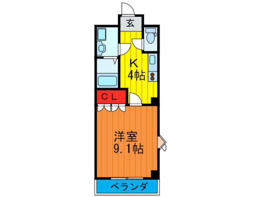 間取図 ＯＰＵＳ　ＯＮＥ