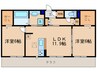 Casa raffine瀬田B 2LDKの間取り