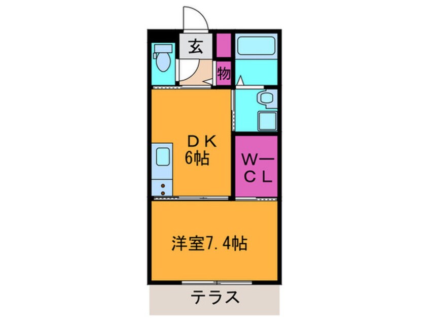 間取図 シャ－メゾン灰塚Ｂ棟