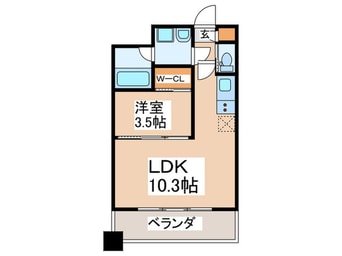 間取図 ﾌﾟﾚｼﾞｵ弁天町EURO