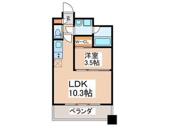 間取図 ﾌﾟﾚｼﾞｵ弁天町EURO