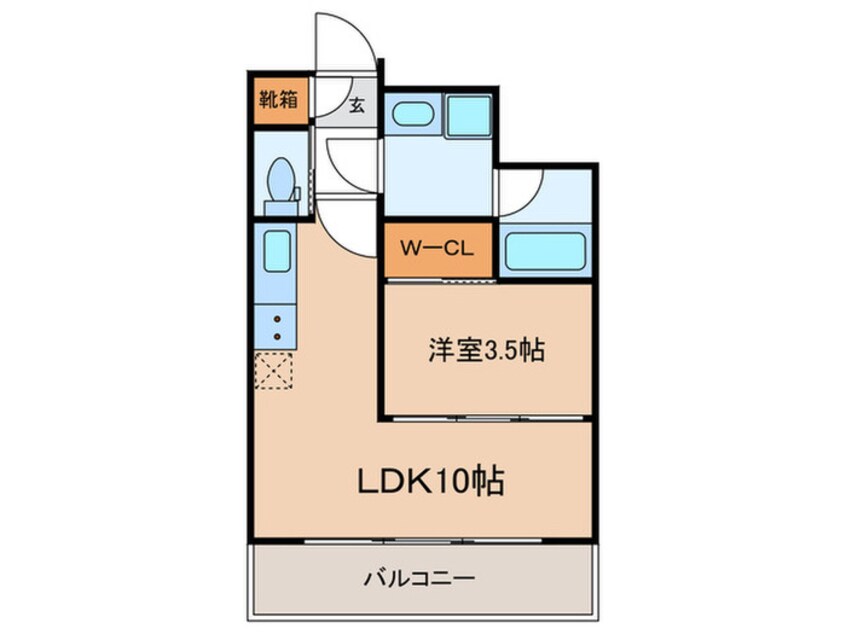 間取図 ﾌﾟﾚｼﾞｵ弁天町EURO