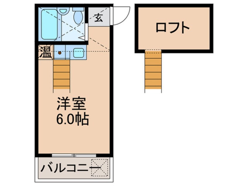 間取図 ル－ミナスＰ１