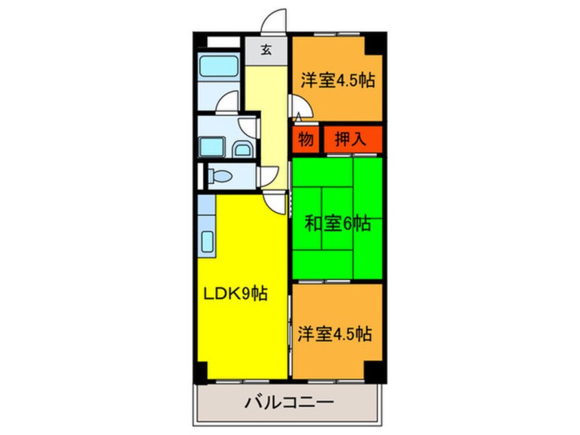 間取図 カ－サフィオ－レ壱番館