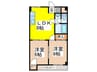Ｌｕｍｉｅｒｅ住吉 2LDKの間取り