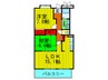 ベレ－ザ香里園 2LDKの間取り
