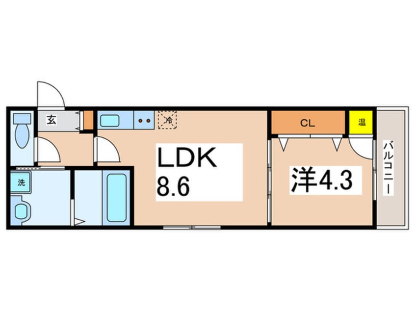 間取図 FmaisonLibleⅢ