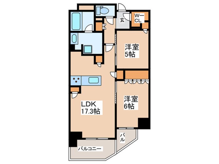 間取り図 リバーガーデン四天王寺（212）