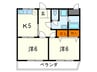 サンフィールド六甲 2Kの間取り