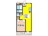 長居パ－クハイツ 1LDKの間取り