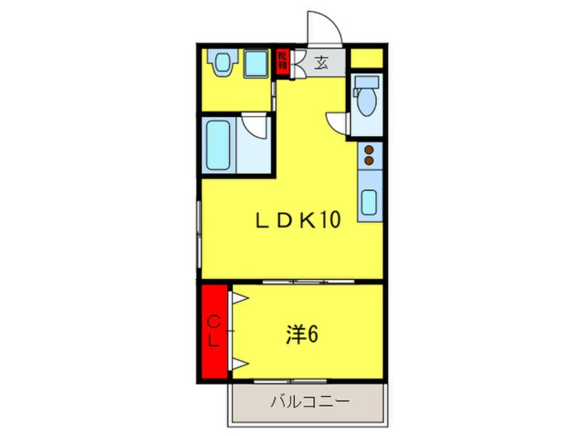 間取図 シティ－コ－ト北瓦町Ⅱ