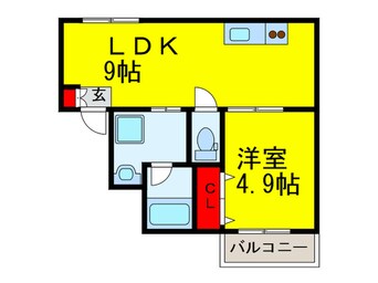 間取図 シティ－コ－ト北瓦町Ⅱ