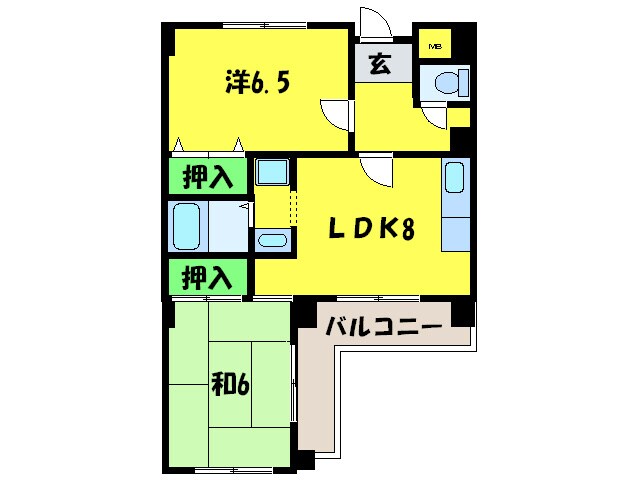 間取り図 コスモスハイツ