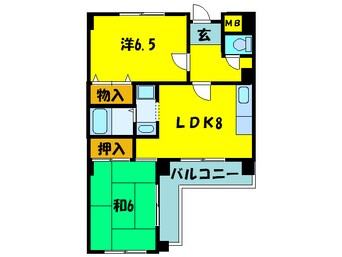 間取図 コスモスハイツ