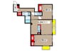 仮)D-ROOM大覚寺 2LDKの間取り