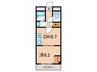 ルックヒルズ（１００２） 1DKの間取り