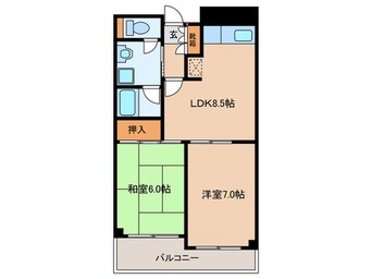 間取図 クレア・コ－ト