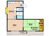 コ－ポイン松原 2DKの間取り