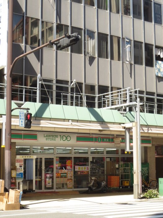 ローソン１００(コンビニ)まで300m ドミツィール福