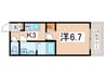 H-maison平野EASTⅢ 1Kの間取り